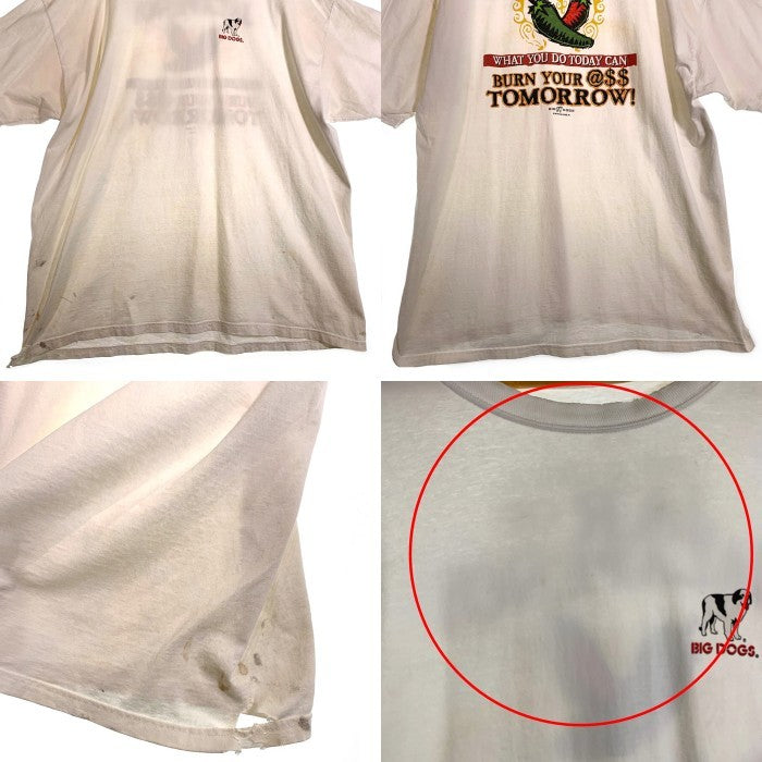 00's BIG DOGS ビッグドッグス プリントTシャツ ホワイト Size 3XL 福生店