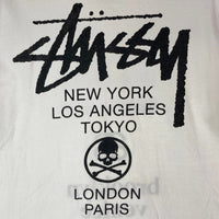 STUSSY×mastermind ステューシー × マスターマインドJAPAN ワールドツアーTシャツ ホワイト sizeM 瑞穂店