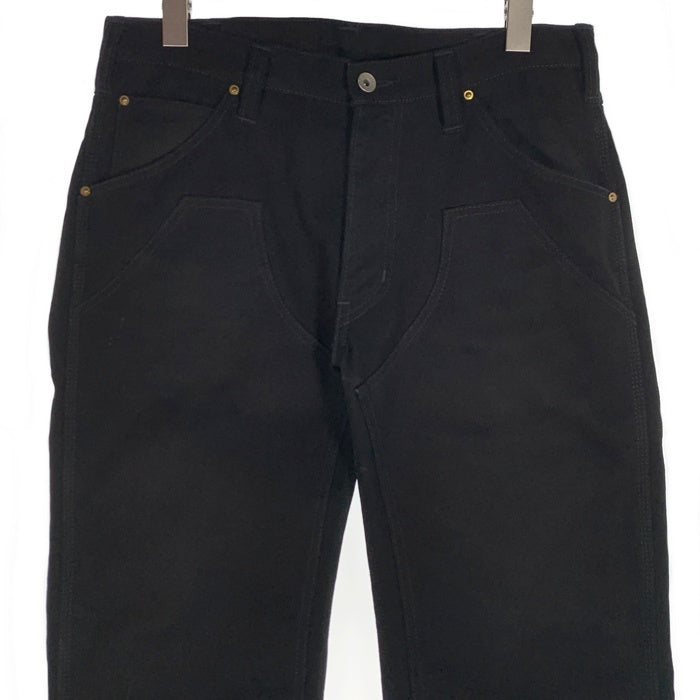 IRON HEART アイアンハート ダック ダブルニーワークパンツ ストレート ブラック Size 33 福生店
