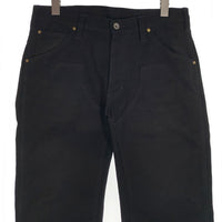 IRON HEART アイアンハート ダック ダブルニーワークパンツ ストレート ブラック Size 33 福生店
