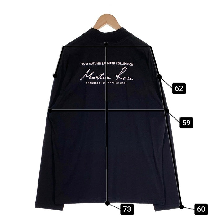 Martine Rose マーティンローズ FUNNEL NECK T-SHIRT ファネルネック ロングスリーブTシャツ ブラック Size XL 福生店