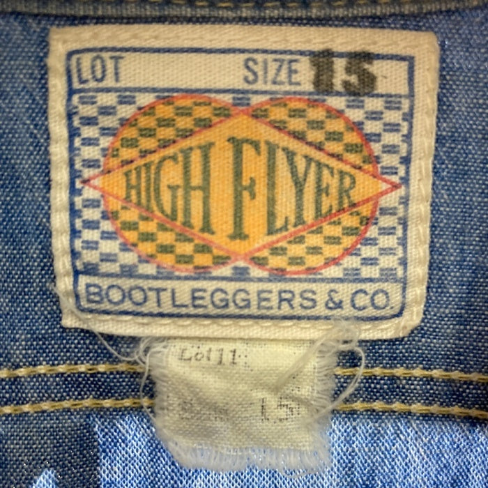 BOOTLEGGERS ブートレガーズ HIGH FLYER 山ポケ シャンブレーシャツ インディゴ size15 瑞穂店