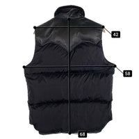 Rocky Mountain Featherbed ロッキーマウンテン Christy Vest クリスティベスト ダウン レザーヨーク ブラック ナイロン Size 42 福生店