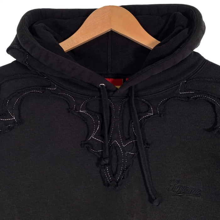 SUPREME シュプリーム 23SS Western Cut Out Hooded Sweatshirt ウエスタンカットアウト プルオーバースウェットパーカー ブラック Size L 福生店
