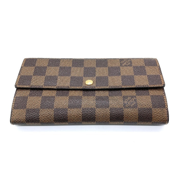 LOUISVUITTON ルイヴィトン ダミエ  ポルトフォイユサラ 長財布 N61734 ブラウン　※ホック緩め 瑞穂店