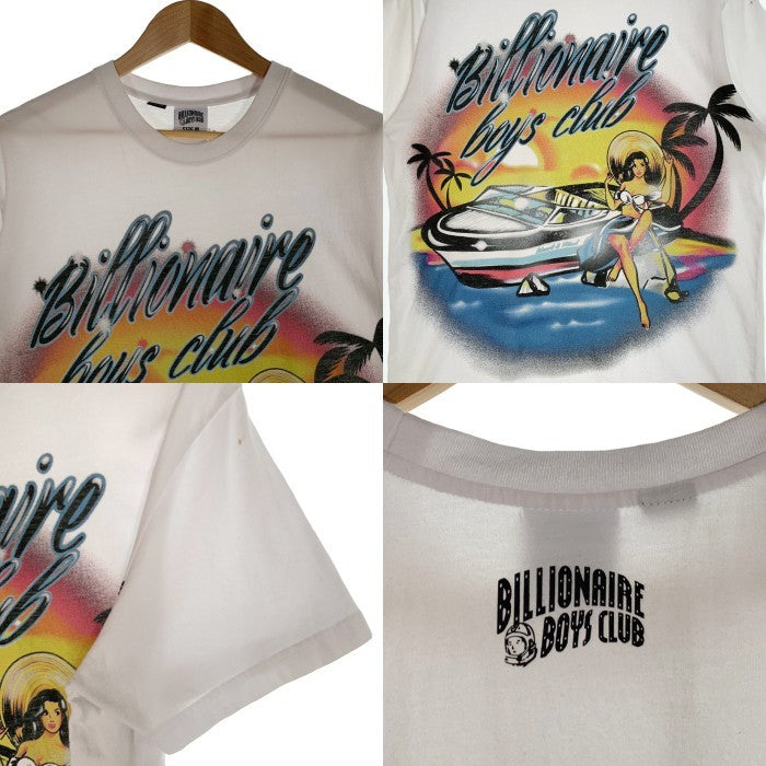 BILLIONAIRE BOYS CLUB ビリオネアボーイズクラブ オーバーサイズ プリントTシャツ ホワイト Size M 福生店
