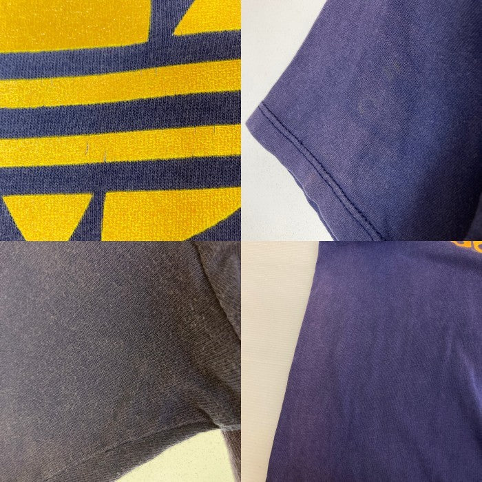 adidas アディダス USA製 万国旗タグ 前後トレフォイル Tシャツ ネイビー sizeL 瑞穂店