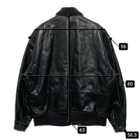 CERRUTI 1881 セルッティ ジップアップ レザージャケット ブラック Size 48 瑞穂店