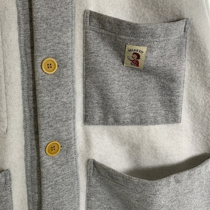 RELAX FIT リラックスフィット BLANKET スウェット パイル カバーオール グレー ホワイト Size F 福生店