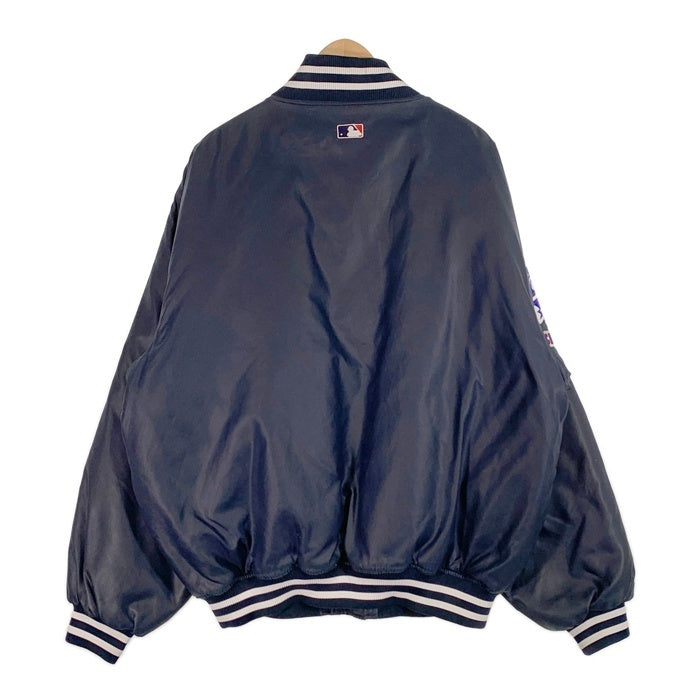 Majestic マジェスティック ニューヨーク・ヤンキース ナイロン スタジャン ネイビー 中綿 ワッペン ネイビー 韓国製 Size XXL 福生店