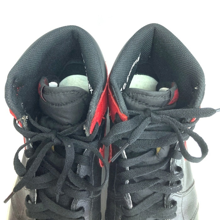 NIKE ナイキ AIR JORDAN 1 RETRO HIGH OG エアジョーダン1レトロハイ BRED ブレッド 2016 555088-001スニーカー ブラック×レッド size 28.5cm 瑞穂店