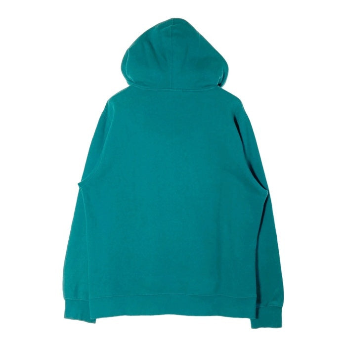Stussy ステューシー USA製 ストックロゴワッペン プルオーバーパーカー ターコイズ sizeM 瑞穂店