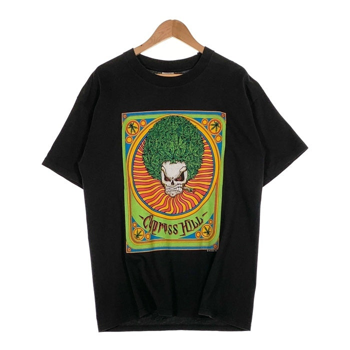 90's CYPRESS HILL サイプレスヒル STEP INTO A WHOLE NEW REALM プリントTシャツ ブラック GEM USA製 1993コピーライト Size XL 福生店