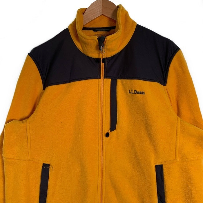 L.L.Bean エルエルビーン POLARTEC ジップアップ フリースジャケット イエロー グレー Size M 福生店