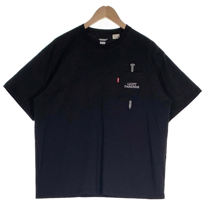 LEVI’S リーバイス  UNDERCOVER アンダーカバー 半袖 Tシャツ ブラック PC9-0023A-0001 Size L 福生店