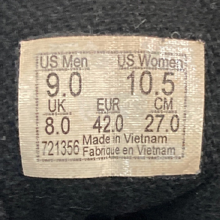 VANS ヴァンズ AUTHENTIC ガムソール ブラック size27cm※ソール減りあり 瑞穂店