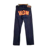 A BATHING APE アベイシングエイプ シャークペイント テーパードデニムパンツ ジーンズ インディゴ Size L 福生店