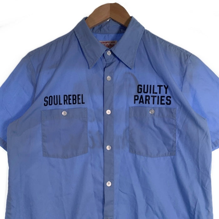 WACKOMARIA ワコマリア WORK SHIRT GP SOUL REBEL 半袖 ワークシャツ