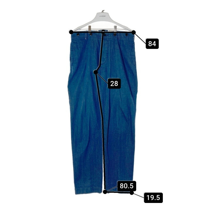 JELADO×COPANO ジェラード×コパノ JC-1021 ANTIQUE GARMENTS 9oz ネップデニム シンチバック コットントラウザーズ インディゴ sizeL 瑞穂店
