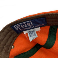 Polo by Ralph Lauren ポロ バイ ラルフローレン レザービル ウールブレンド キャップ オレンジ ブラウン 福生店