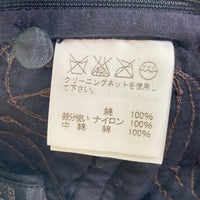 ISSEY MIYAKE イッセイ ミヤケ HAAT ボタニカル ステッチ刺繡 中綿スカート ブラック size2 瑞穂店