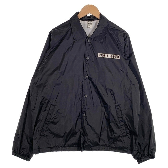 CHALLENGER チャレンジャー BACK TO LIFE ナイロン コーチジャケット ブラック Size M 福生店