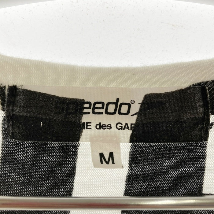 COMME des GARCONS コムデギャルソン SPEEDO スピード OQ-T122 総柄グラフィックTシャツ ホワイト sizeM 瑞穂店