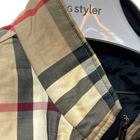 BURBERRY バーバリー LONDON 中綿ライナー付き ジップアップ コート グレー sizeM※ライナー襟元汚れあり 瑞穂店
