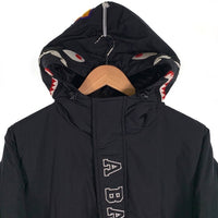 A BATHING APE ア ベイシング エイプ RELAXED SHARK HOODIE JACKET リラクスト シャーク フーディー ジャケット ブラック 001HJG301004X Size L 福生店