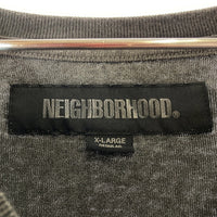 NEIGHBORHOOD ネイバーフッド 241UNNH-CSM02 24SS PIGMENT DYE CREWNECK SS ピグメント染め ロゴプリント Tシャツ グレー sizeXL 瑞穂店