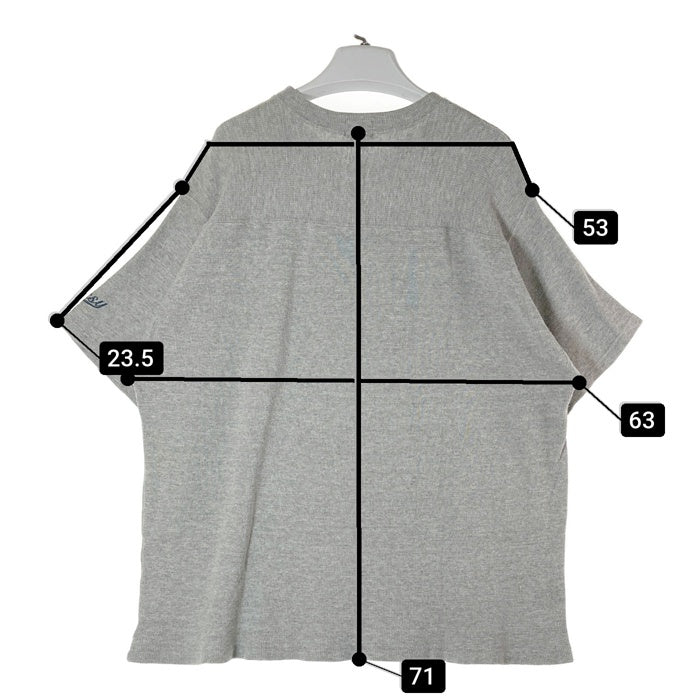 STUSSY ステューシー USA製 フットボールTシャツ サーマル グレー sizeL 瑞穂店