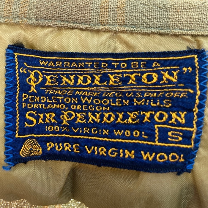 PENDLETON ペンドルトン SIR PENDLETON 60's ボードシャツ ウール グリーン sizeS 瑞穂店