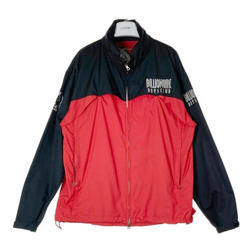BILLIONAIRE BOY CLUB ビリオネアボーイズクラブ フルジップ ウインドブレーカー ブラックxレッド sizeL 瑞穂店