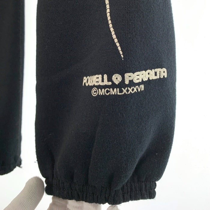 80's POWELL PERALTA パウエルペラルタ BONES リザード スウェットパンツ ブラック USA製 Size L 福生店