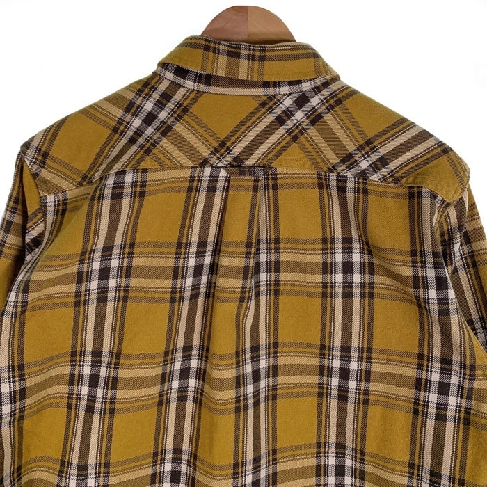 SOFT MACHINE ソフトマシーン チェック柄 長袖 シャツ イエロー SIze L 福生店