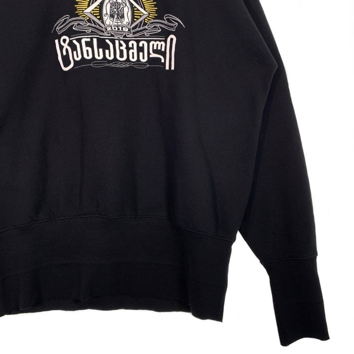 VETEMENTS ヴェトモン 21SS Antwerpen Hoodie プリント 刺繡 プルオーバースウェットパーカー ブラック UE51TR440B Size S 福生店