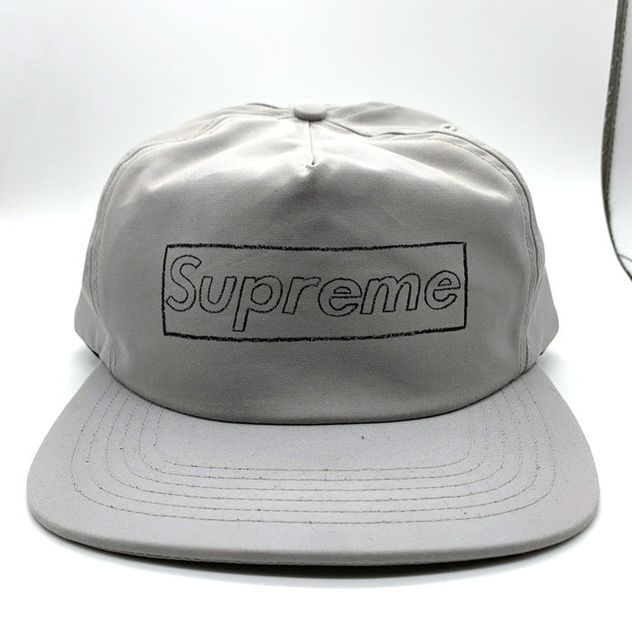 SUPREME シュプリーム 21SS KAWS Chalk Logo 5-Panel Cap カウズ チョークロゴ 5パネルキャップ グレー 福生店