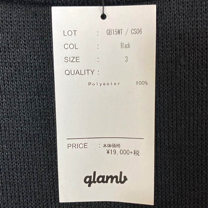 glamb グラム Marcus Hi-neck parka マーカス ハイネックパーカ GB15WT/CS06 ブラック Size 3 瑞穂店