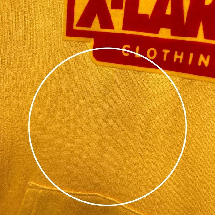 X-LARGE エクストララージ ローズプリント プルオーバースウェットパーカー イエロー 01183226 Size L 瑞穂店