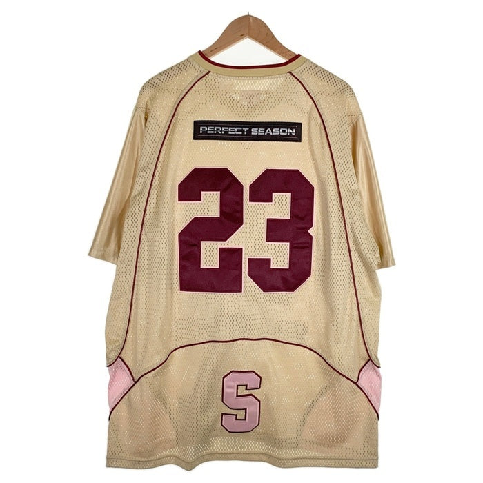 SUPREME シュプリーム 23SS Perfect Season Football Jersey パーフェクトシーズン フットボールジャージ メッシュ クリーム ピンク Size XXL 福生店