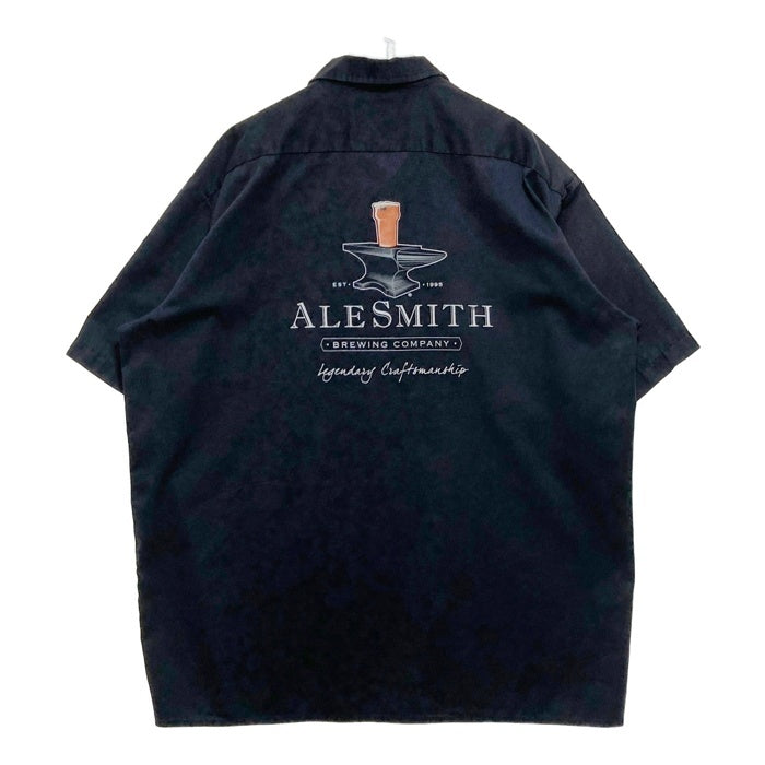 Dickies ディッキーズ ALESMITH プリント 半袖ワークシャツ ブラック size2XL 瑞穂店
