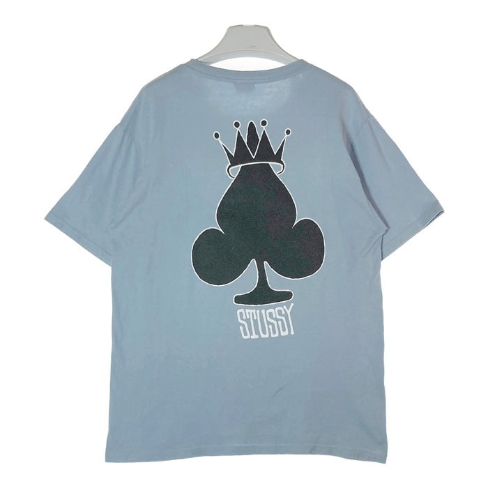 STUSSY ステューシー Crown Spade Tシャツ ライトブルー sizeM 瑞穂店