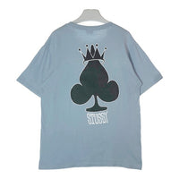 STUSSY ステューシー Crown Spade Tシャツ ライトブルー sizeM 瑞穂店