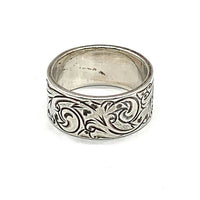 THE FLAT HEAD フラットヘッド シルバースクロールリング L 唐草 シルバースミス FN-JR-012 Size 21号 福生店