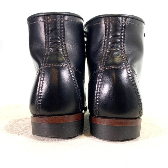 RED WING レッドウィング ベックマン フラット ボックス 6 INCH ブーツ 9060 ブラック 茶芯 USA製 Size US8.5 (26.5cm) 福生店