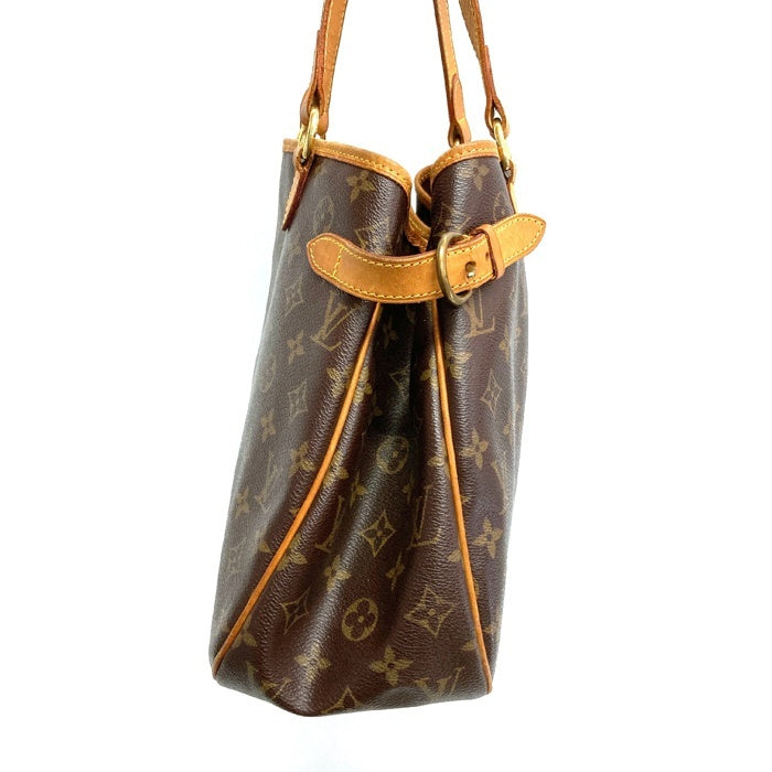 LOUIS VUITTON ルイヴィトン M51154 モノグラム バティニョール オリゾンタル トートバッグ ショルダー ブラウン 瑞穂店