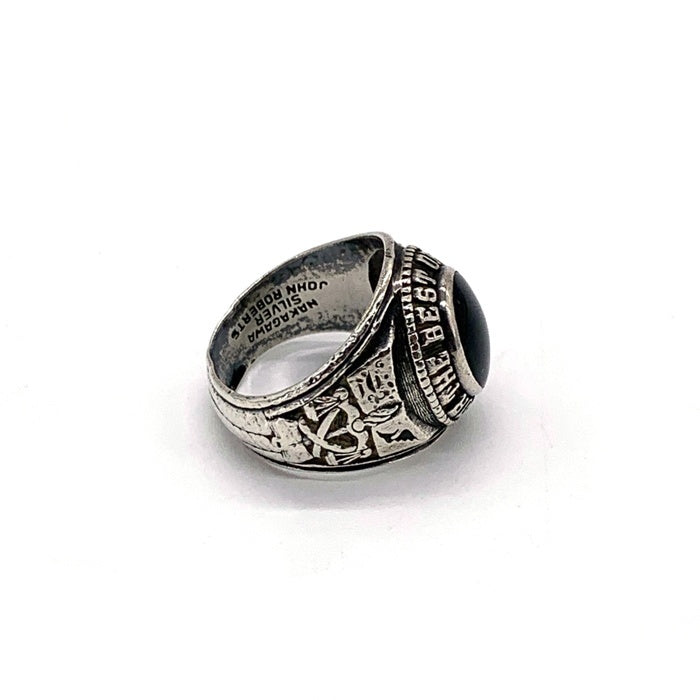 NAKAGAWA JOHN ROBERTS ジョン・ロバーツ 1978 シルバー カレッジリング SILVER Size 10号 福生店