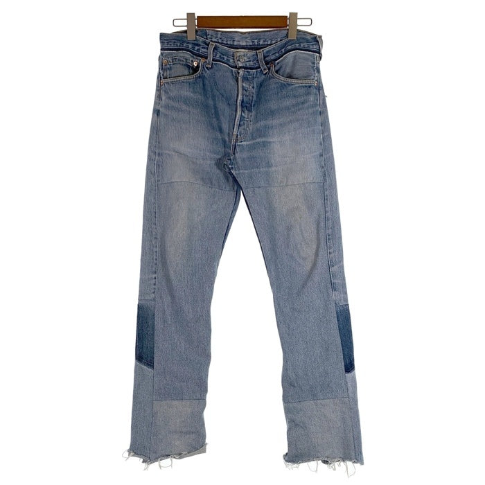 READYMADE レディメイド DENIM FLARE 再構築 ダメージ加工 デニム フレア パンツ ライトブルー RE-CO-BL-00-00-243 Size Free 福生店