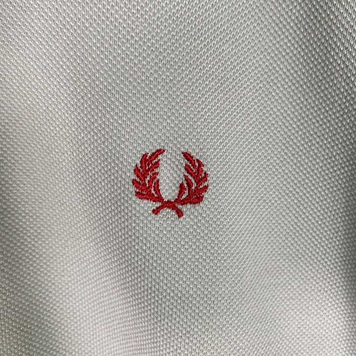 FRED PERRY フレッドペリー Tip Line Polo 半袖ポロシャツ コットンピケ グレー FPP732 日本製 Size L 福生店