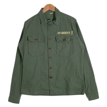 AT-DIRTY アットダーディー U.S.ARMY ユーティリティシャツ 長袖 プリント Size 15 1/2 福生店